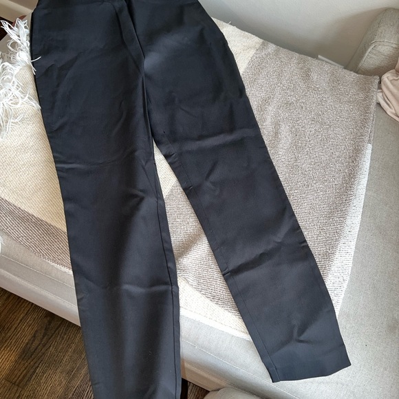 NWT LOFT women’s high waist side zip skinny pants | 8 PETITE | Coal Grey - Picture 4 of 5